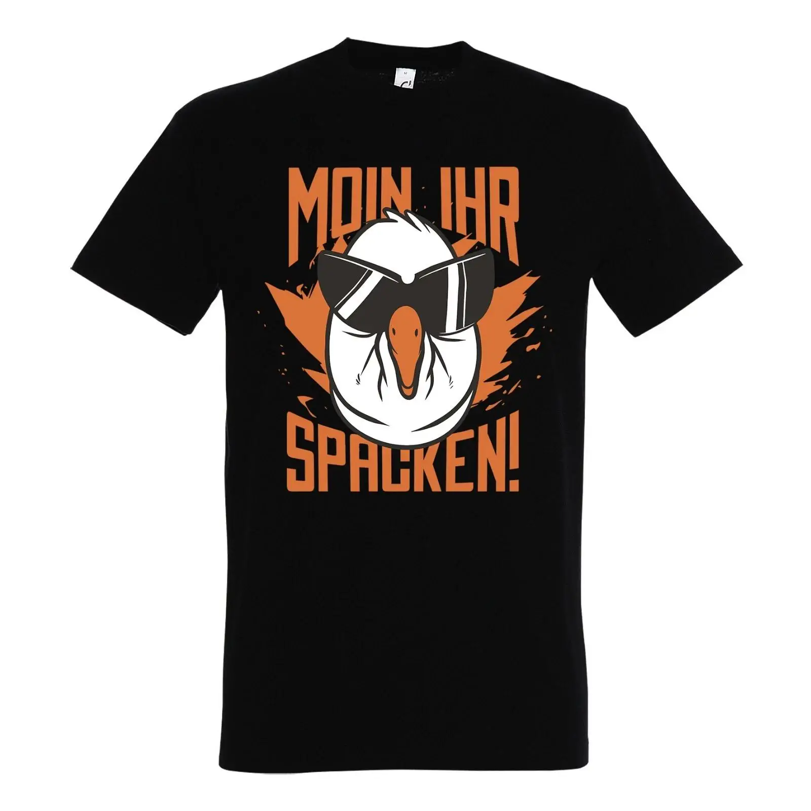 Vintage Fashion Hamburg - Kaos Pria MOIN IHR SPACKEN Slogan