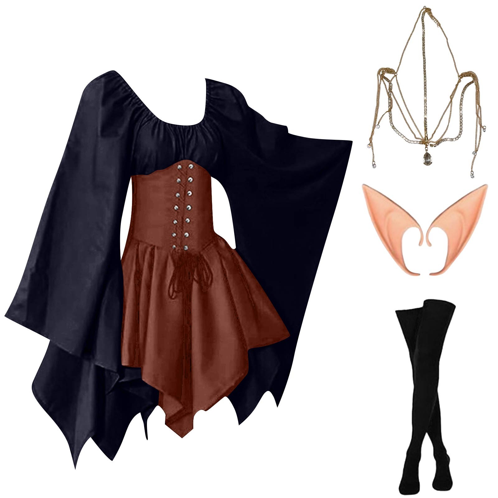 Kostum Peri Elf Vintage Abad P - Vintage Fashion Dresses ulasan dan harga