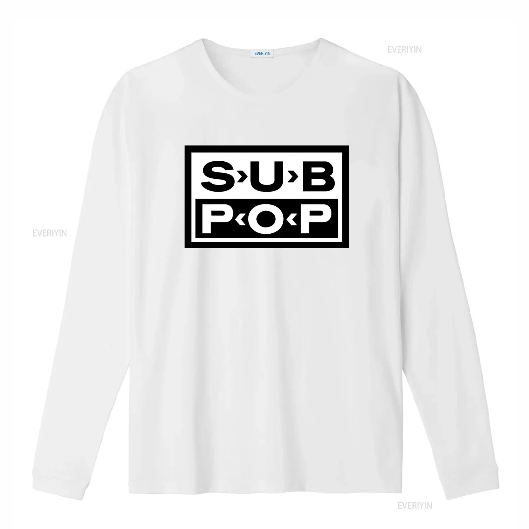 Kaos Logo Sub Pop Hitam dengan - Vintage Fashion Jersey ulasan dan harga