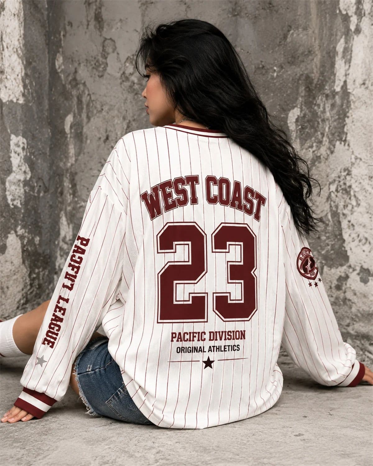 Kaos Baseball West Coast 23 un - Vintage Fashion Jersey ulasan dan harga