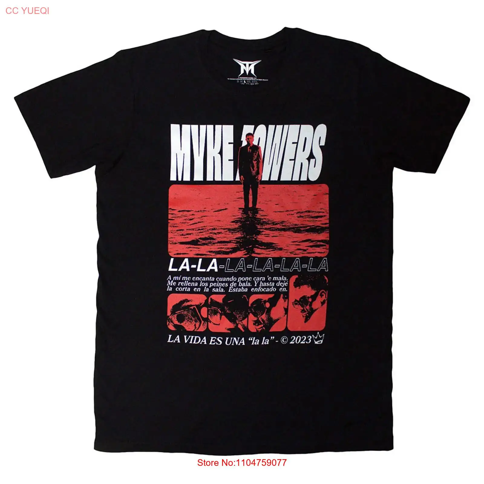 Kaos Myke Towers La Vida Vinta - Vintage Fashion La ulasan dan harga