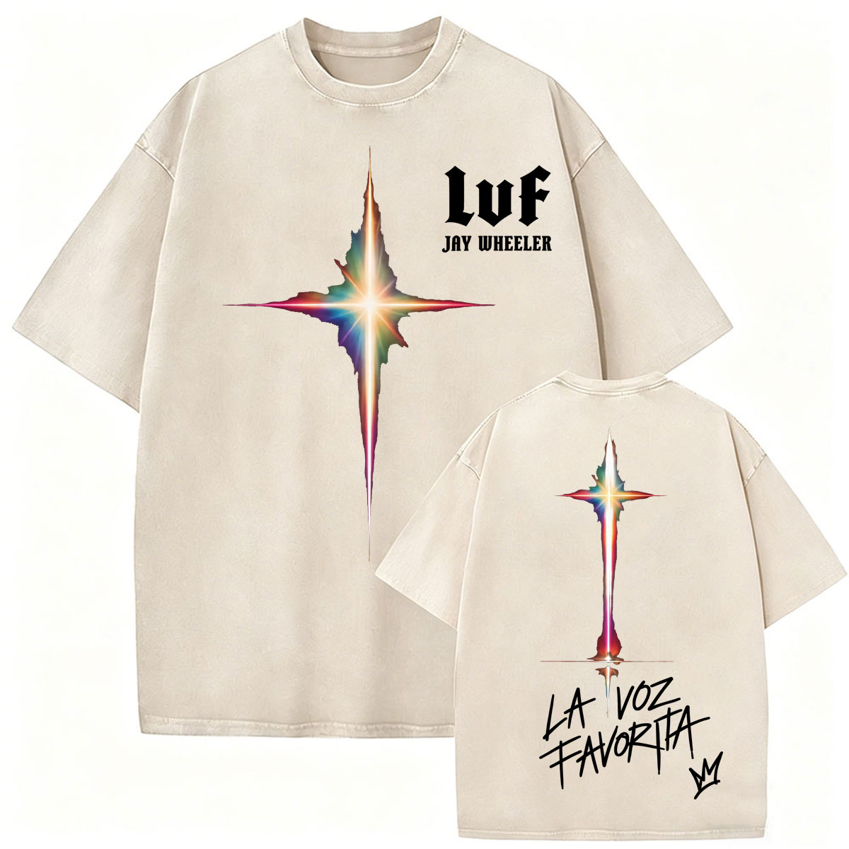Kaos dengan Motif Tur La Voz F - Vintage Fashion La ulasan dan harga
